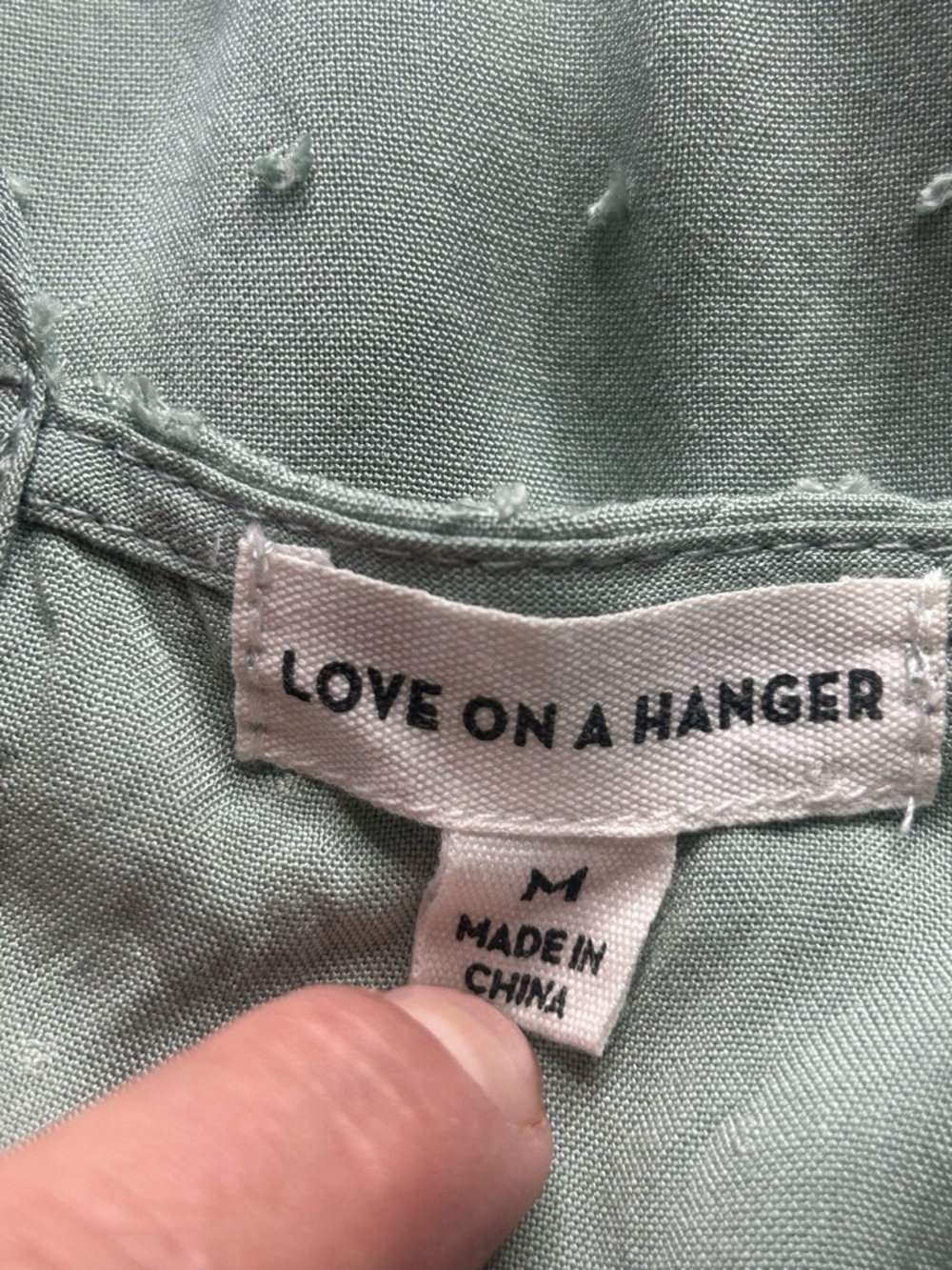 love on a hanger Sage Green Embroidered V-Neck Camisole - Picture 6 of 11